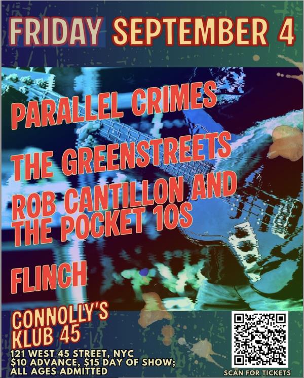Parallel Crimes/The Greenstreets/Rob Cantillon/Flinch: 